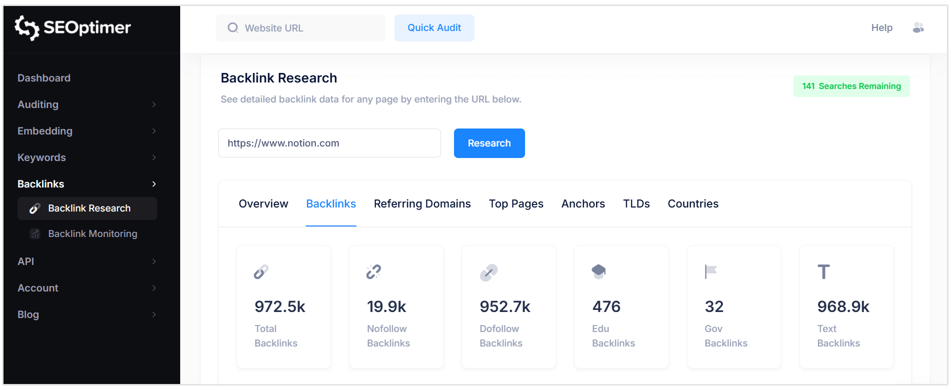 Notion backlink summary
